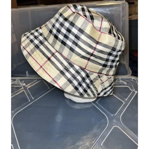 Khaki Reversible Plaid Reversible Bucket Hat - Picture 5 of 9